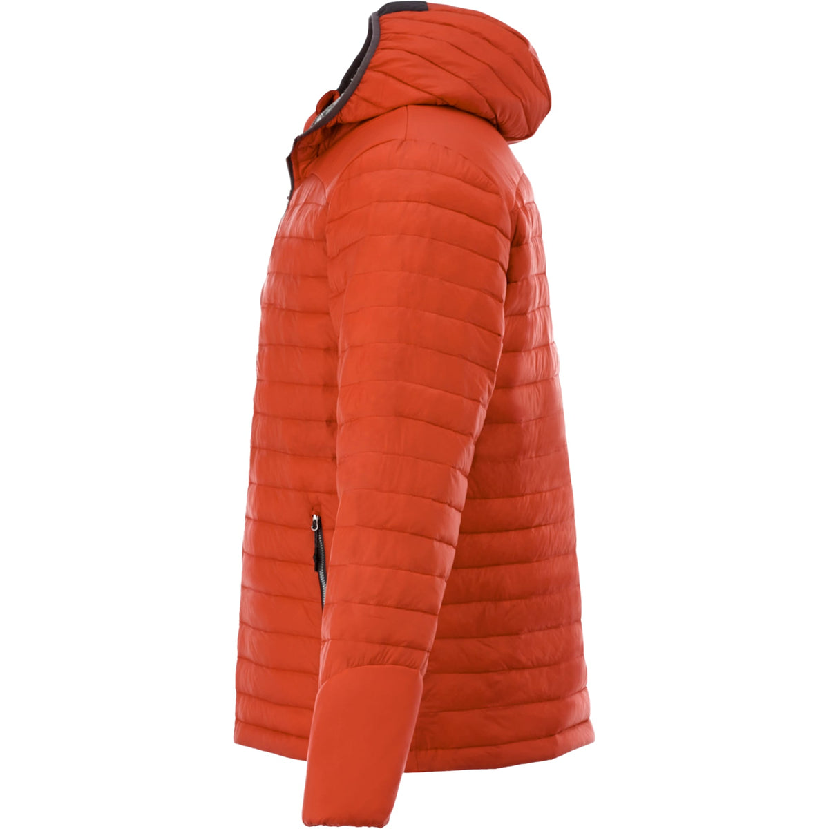 Silverton Packable Puffer Jacket for Men Embroidery - Saffron - Left Side