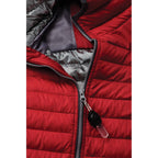 Silverton Packable Puffer Jacket for Men Embroidery - Team Red - Flat