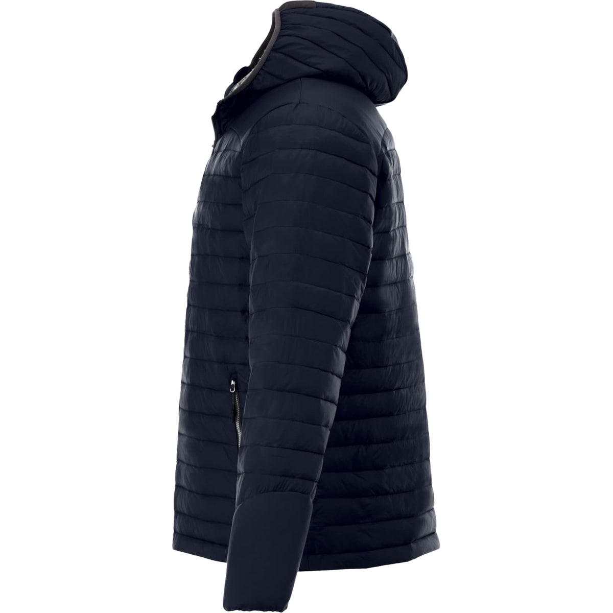 Silverton Packable Puffer Jacket for Men Embroidery - Vintage Navy - Left Side