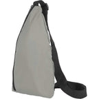 Simple Sling Pack in Recycled 210D Polyester Full Color - Gray - Left Angle