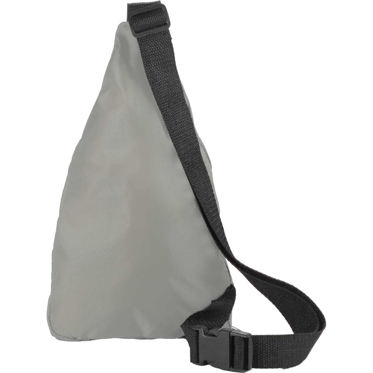 Simple Sling Pack in Recycled 210D Polyester - Gray - Back