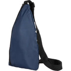 Simple Sling Pack in Recycled 210D Polyester - Navy - Left Angle