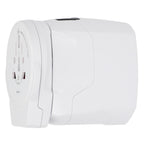 Skross PRO World Travel Adapter with USB Charger - White - Left Side 5