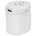 Skross PRO World Travel Adapter with USB Charger - White - Left Side 7