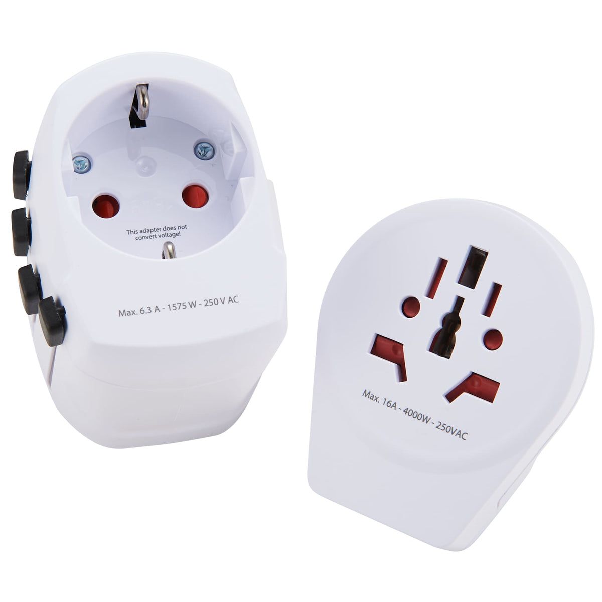 Skross PRO World Travel Adapter with USB Charger - White - Photo 3