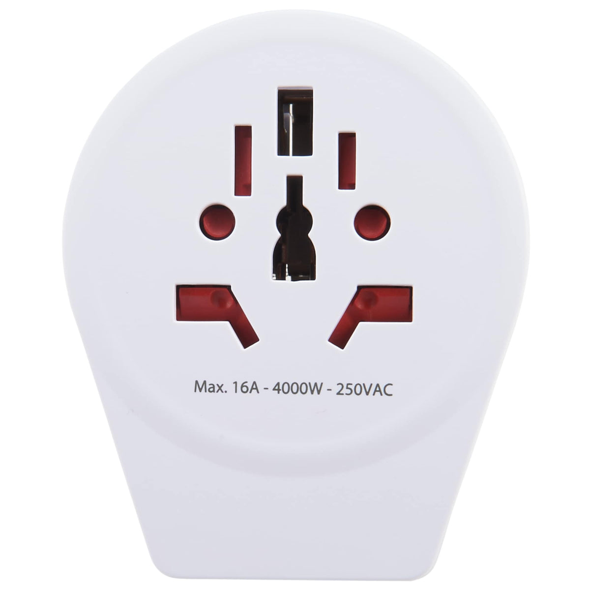 Skross PRO World Travel Adapter with USB Charger - White - Photo