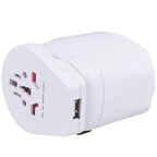 Skross PRO World Travel Adapter with USB Charger - White - Right Angle 2