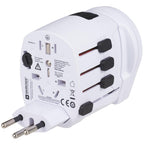 Skross PRO World Travel Adapter with USB Charger - White - Right Angle 4