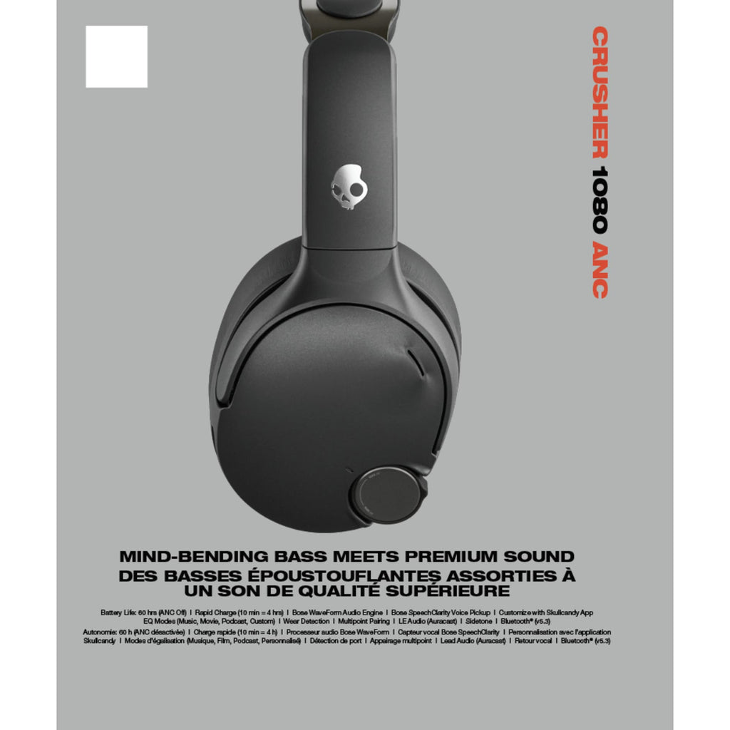 Skullcandy Crusher 1080 ANC Headphones with Sound by Bose - Black - Photo 6