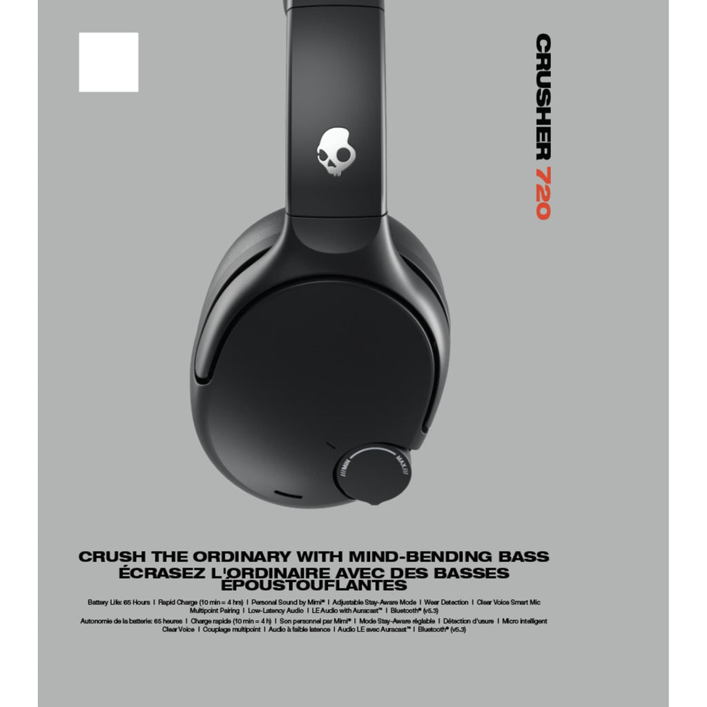Skullcandy Crusher 720 Wireless Headphones with Adjustable Bass - Black - Photo 3