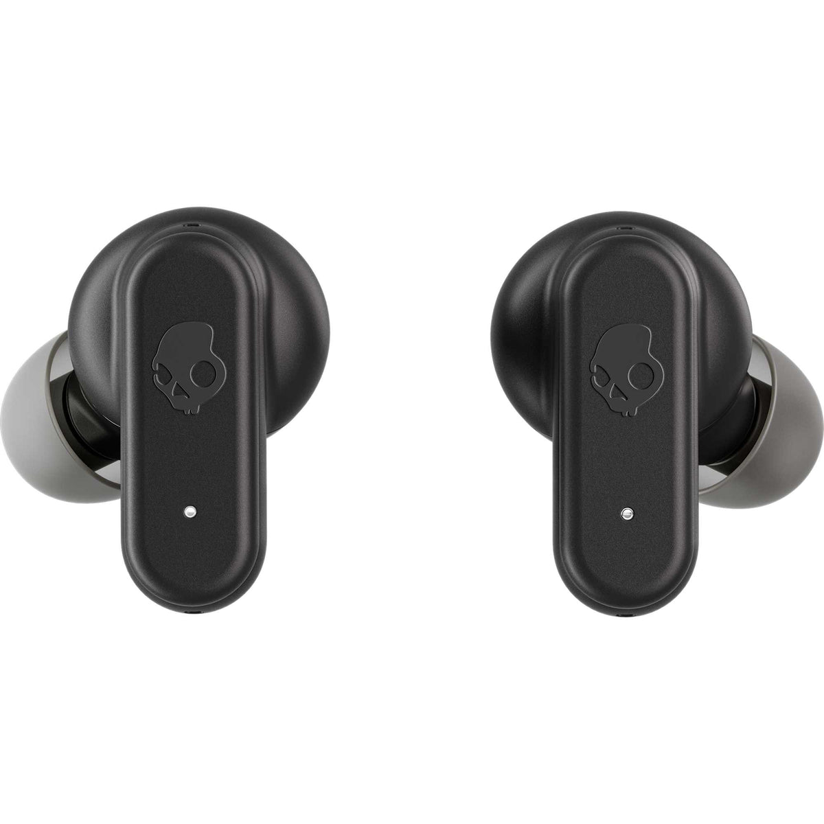 Skullcandy Dime Evo Wireless Earbuds with Clip Case Full Color - Black - Front 4
