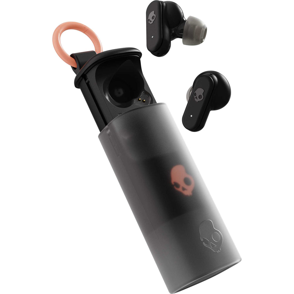 Skullcandy Dime Evo Wireless Earbuds with Clip Case Full Color - Black - Right Angle