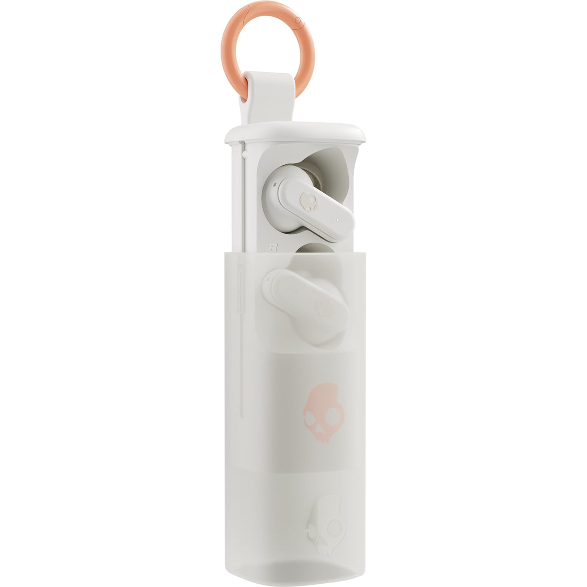 Skullcandy Dime Evo Wireless Earbuds with Clip Case Full Color - White - Right Angle
