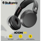 Skullcandy Icon 180 On-Ear Wireless Headphones - Black - Front Detail