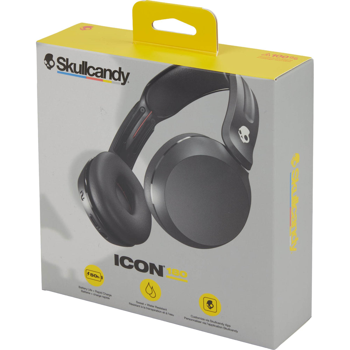 Skullcandy Icon 180 On-Ear Wireless Headphones - Black - Packaging
