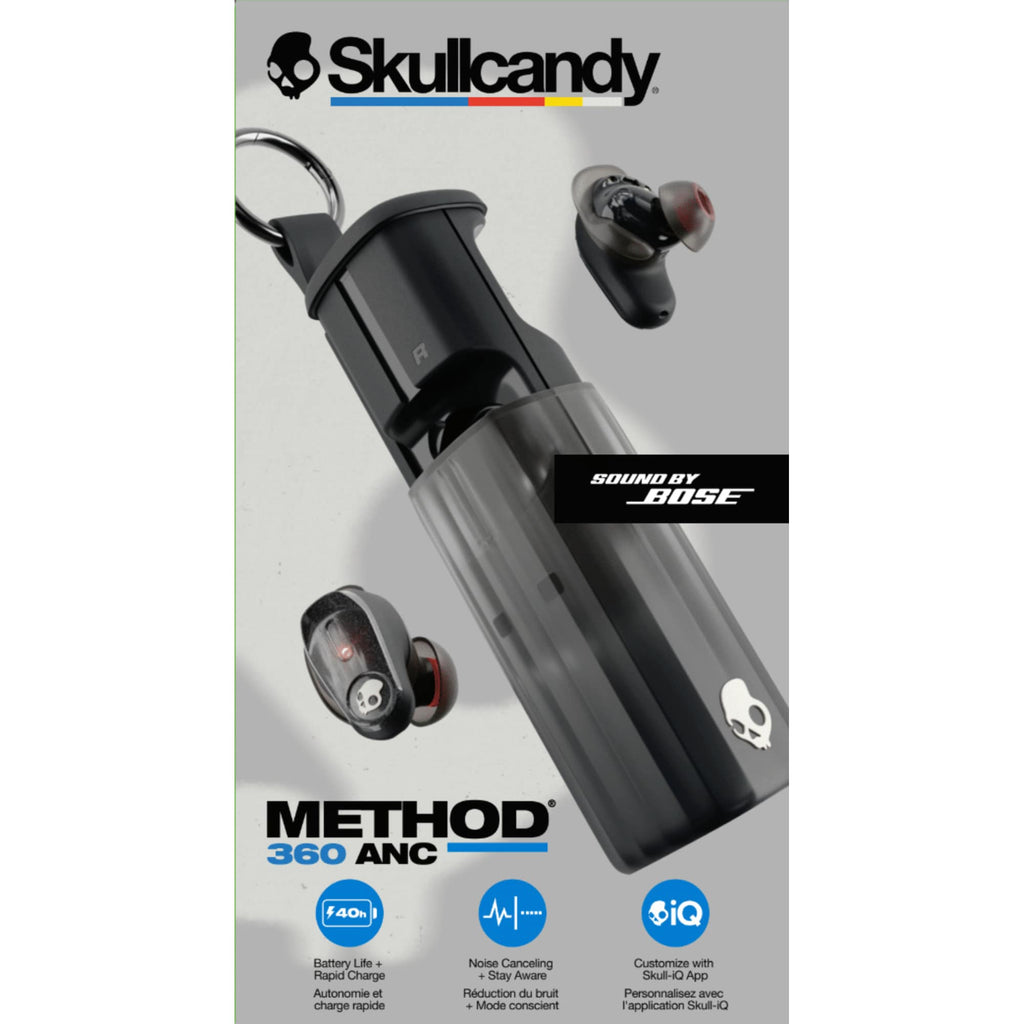 Skullcandy Method 360 ANC Earbuds with Sound by Bose - Black - Detail