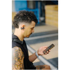 Skullcandy Push 720 Open Clip-On Wireless Earbuds Transfer - Black - Front Lifestyle 4