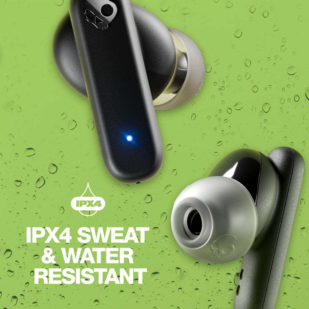 Skullcandy Smokin' Buds Wireless Earbuds in Recycled Plastic - Black - Front 2