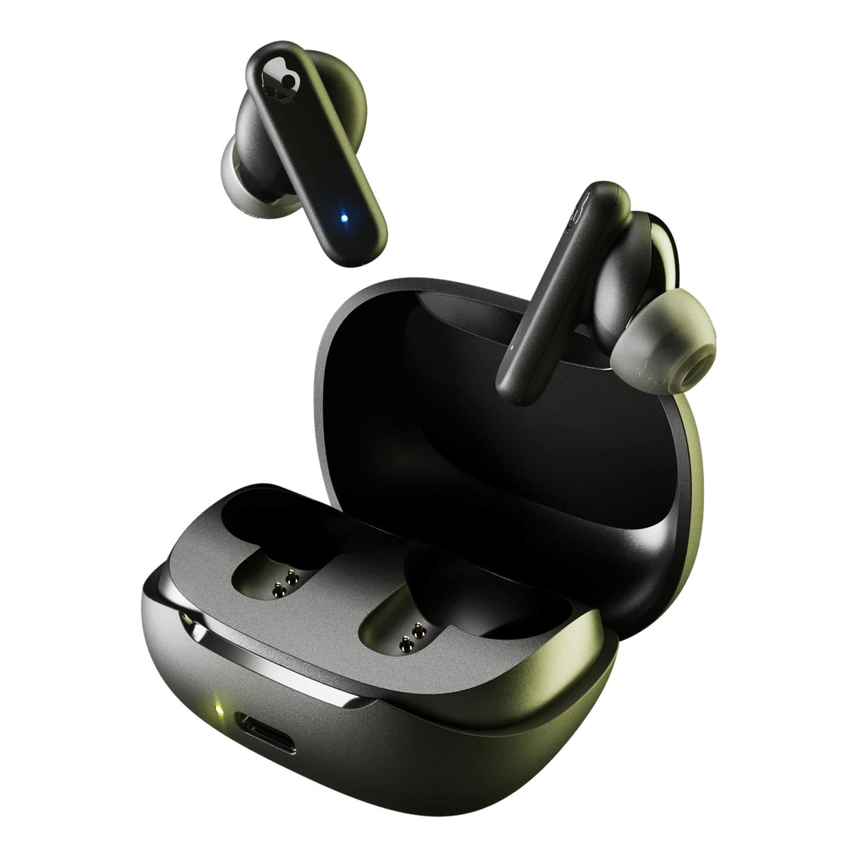 Skullcandy Smokin' Buds Wireless Earbuds in Recycled Plastic - Black - Left Angle