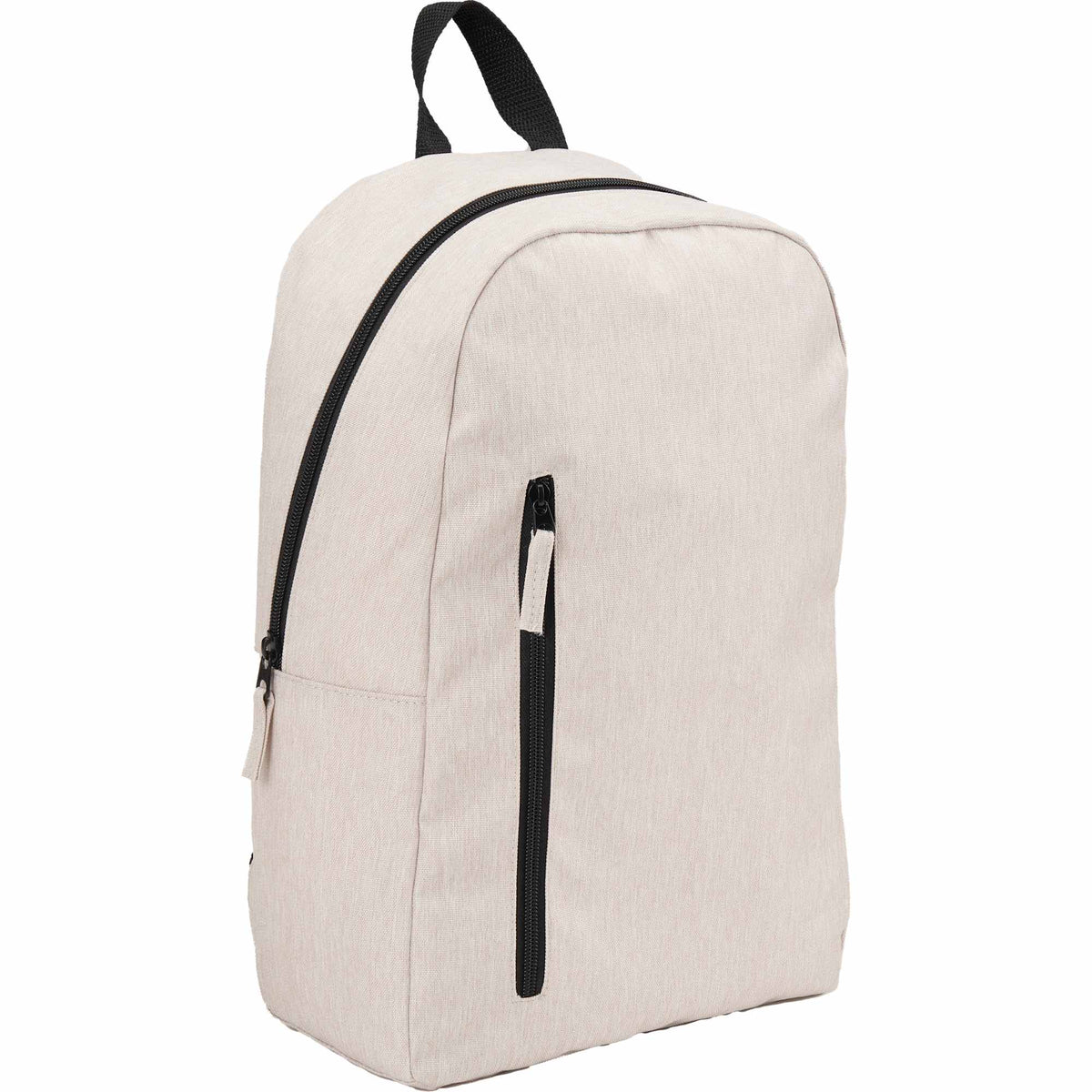 Skye Recycled Laptop Backpack with Vertical Zip, 15 Inch - Cream - Right Angle 3