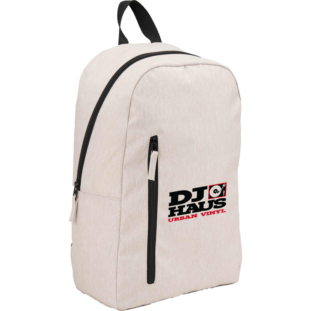 Skye Recycled Laptop Backpack with Vertical Zip, 15 Inch - Cream - Right Angle