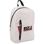 Skye Recycled Laptop Backpack with Vertical Zip, 15 Inch Embroidery - Cream - Right Angle 2