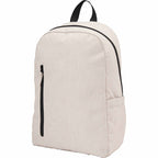 Skye Recycled Laptop Backpack with Vertical Zip, 15 Inch Full Color - Cream - Left Angle 2