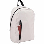 Skye Recycled Laptop Backpack with Vertical Zip, 15 Inch Full Color - Cream - Right Angle 4