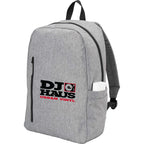 Skye Recycled Laptop Backpack with Vertical Zip, 15 Inch Full Color - Gray - Left Angle