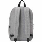 Skye Recycled Laptop Backpack with Vertical Zip, 15 Inch - Gray - Back