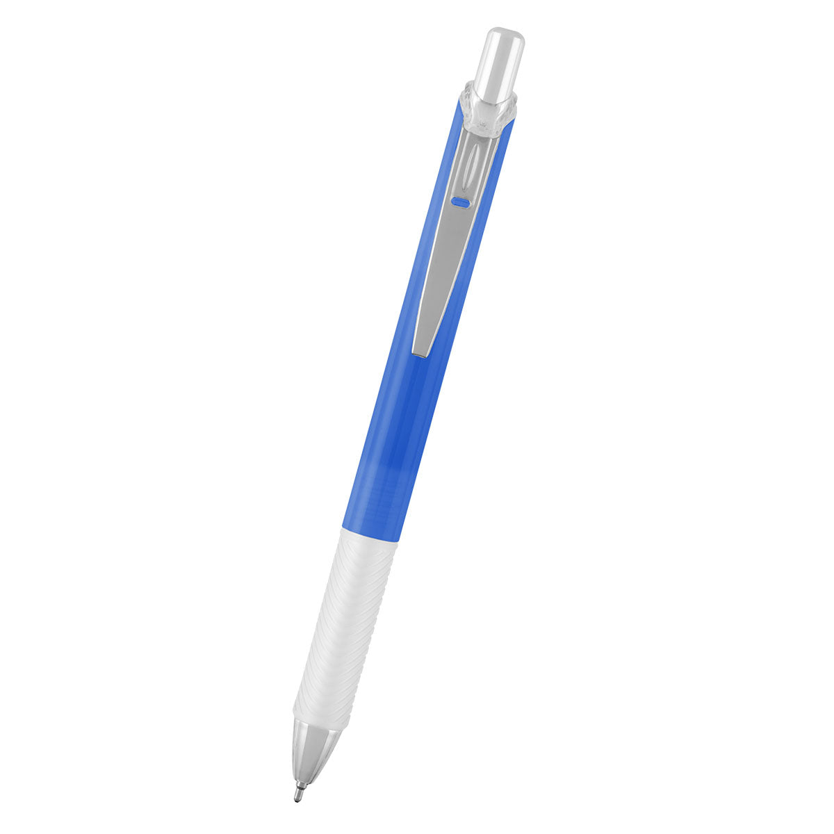 Skylar Sleek Write Pen in Recycled ABS - Blue - Front