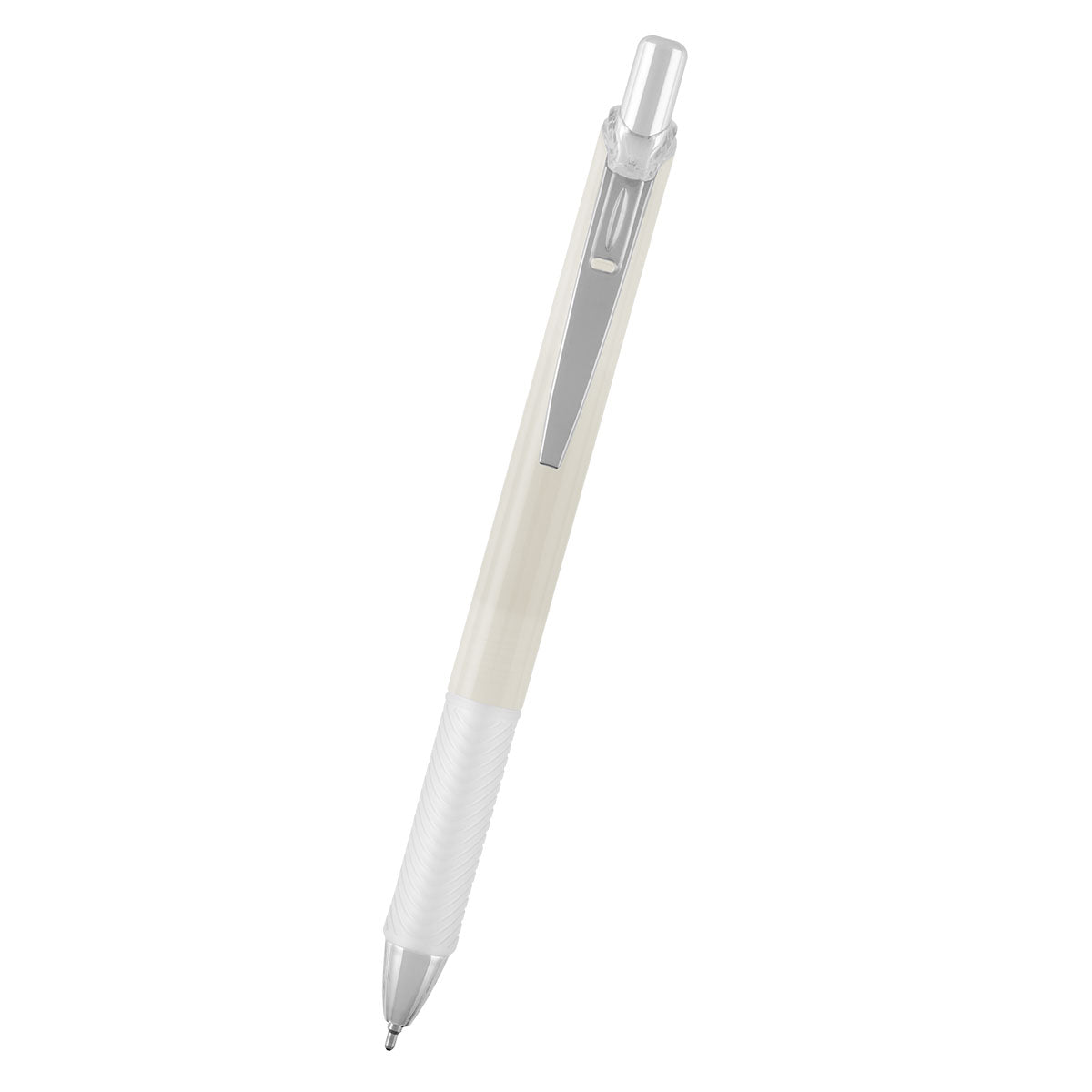 Skylar Sleek Write Pen in Recycled ABS - Cream - Front
