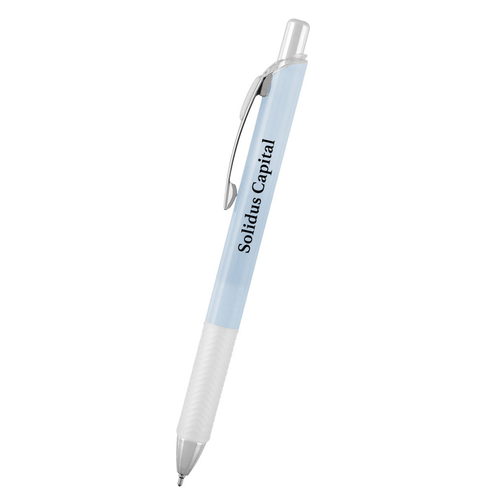 Skylar Sleek Write Pen in Recycled ABS - Light Blue - Silk Screen