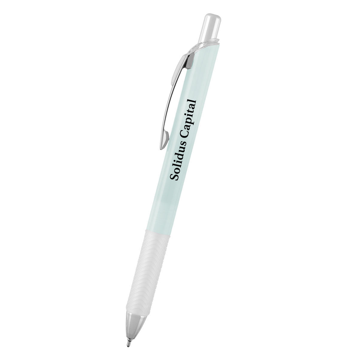 Skylar Sleek Write Pen in Recycled ABS - Mint Green - Silk Screen