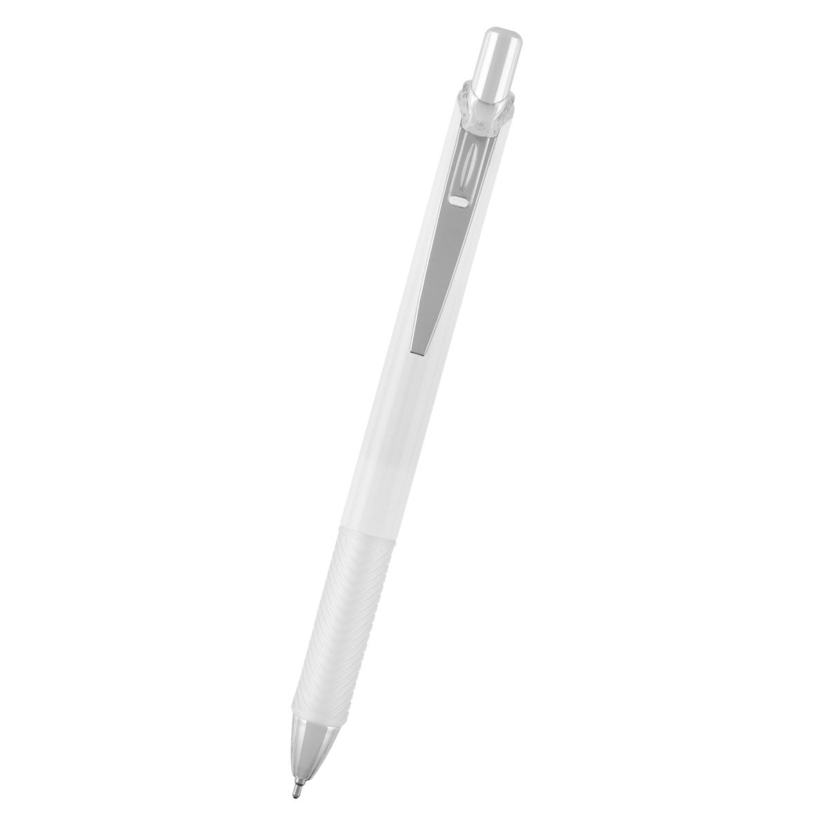 Skylar Sleek Write Pen in Recycled ABS - White - Front