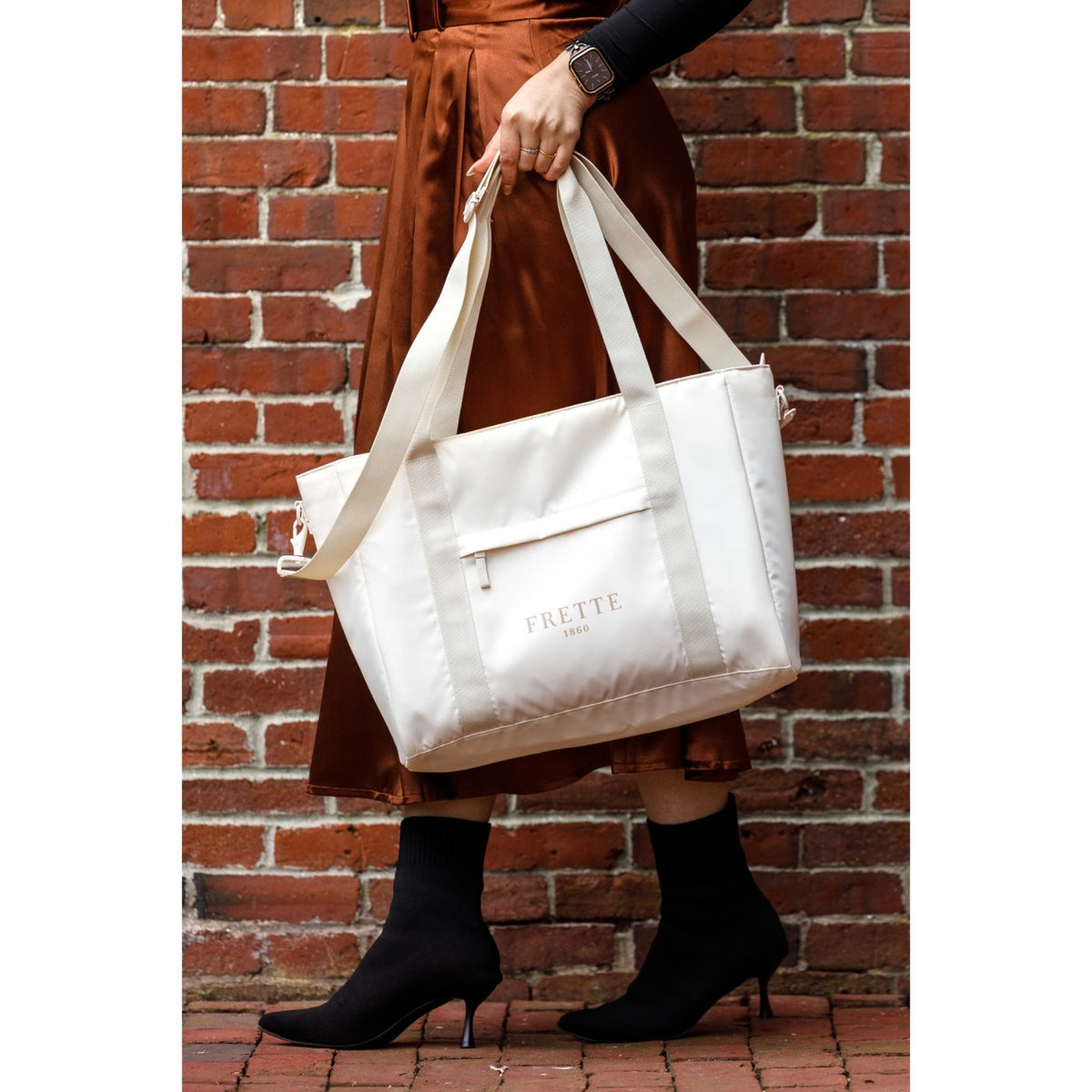 Skyler Recycled Work to Weekend Laptop Tote, 17 Inch Transfer - Birch - View 4