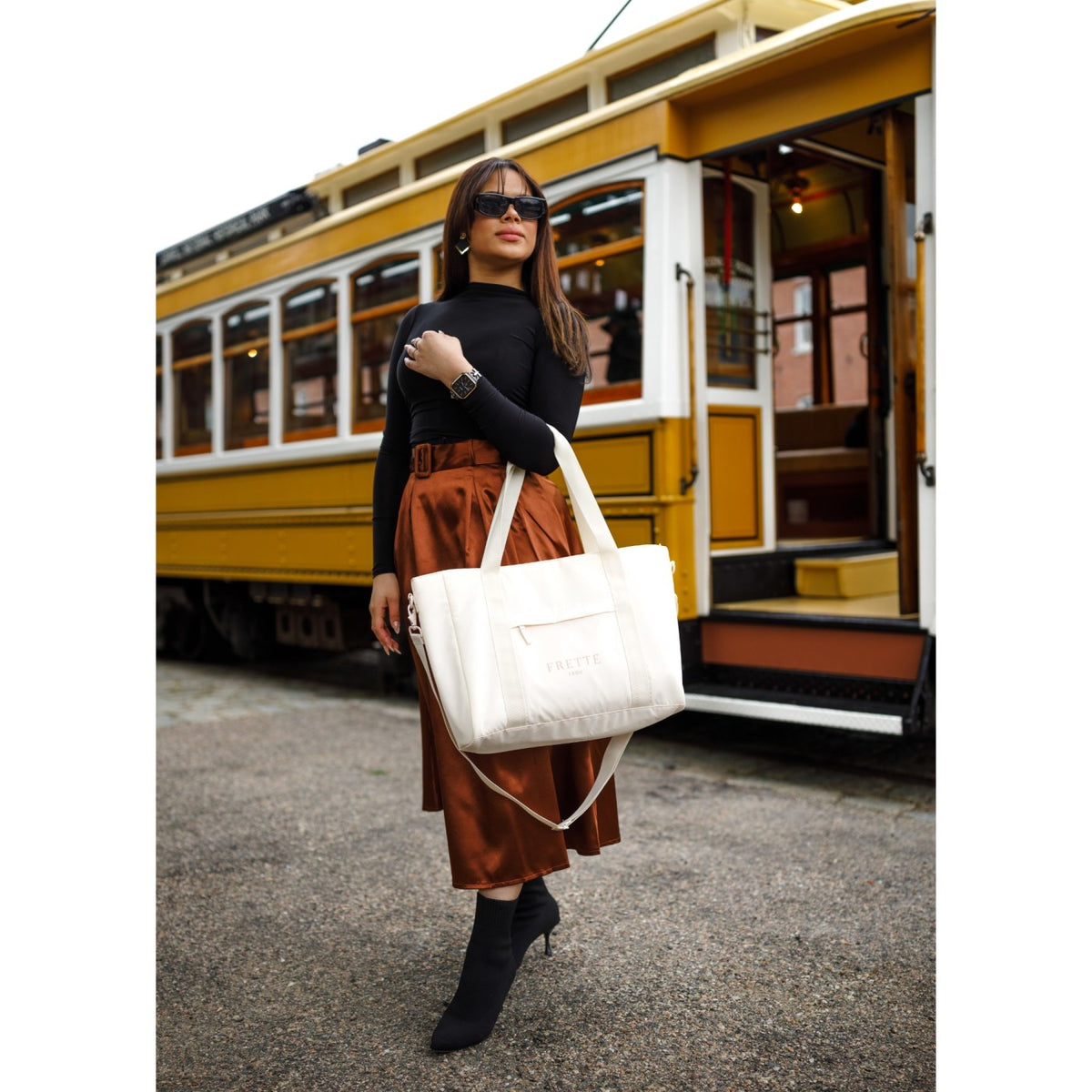 Skyler Recycled Work to Weekend Laptop Tote, 17 Inch Transfer - Birch - View 7
