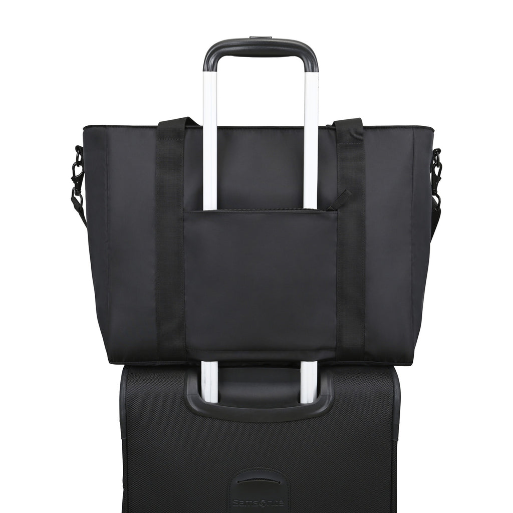 Skyler Recycled Work to Weekend Laptop Tote, 17 Inch Transfer - Black - View 4