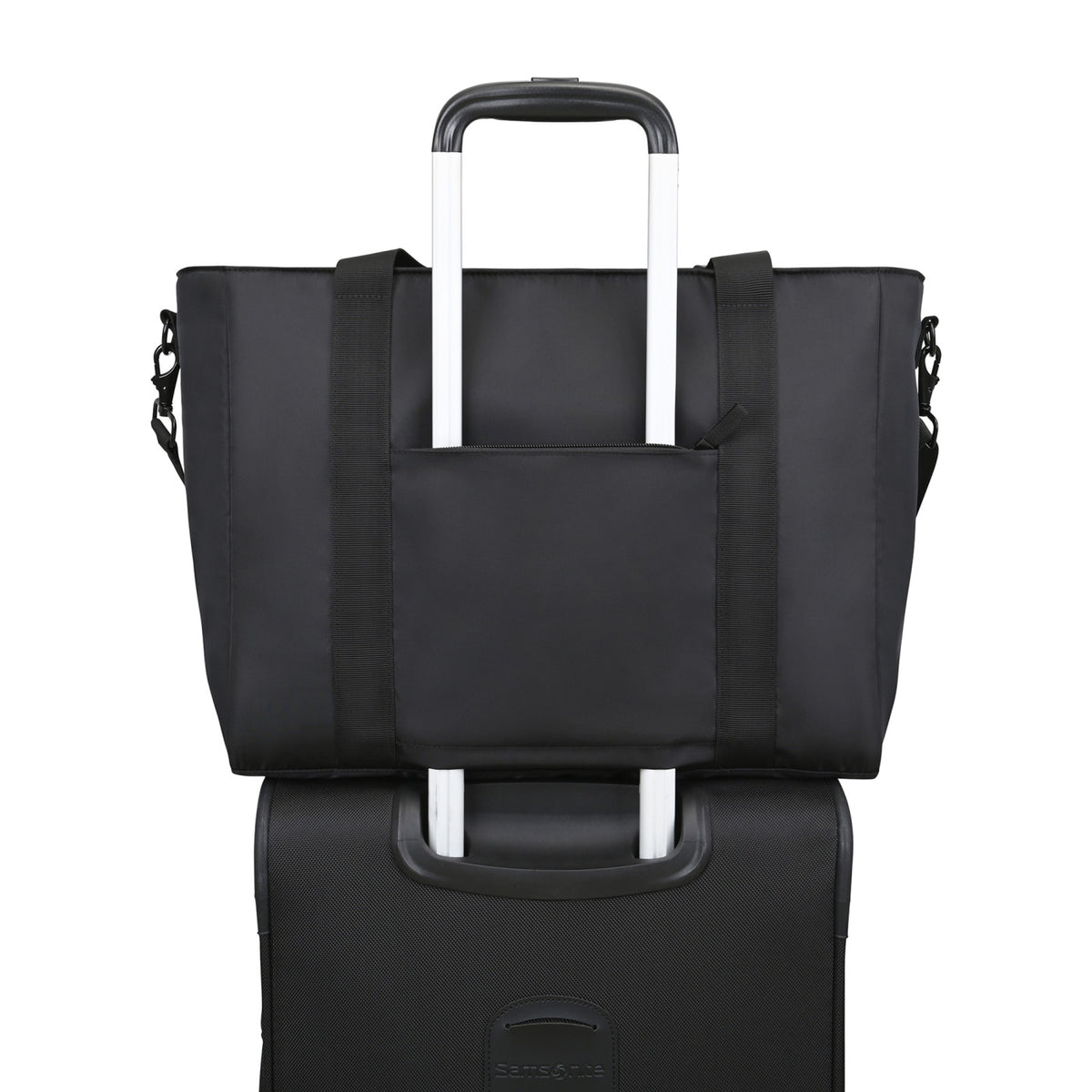 Skyler Recycled Work to Weekend Laptop Tote, 17 Inch Transfer - Black - View 4