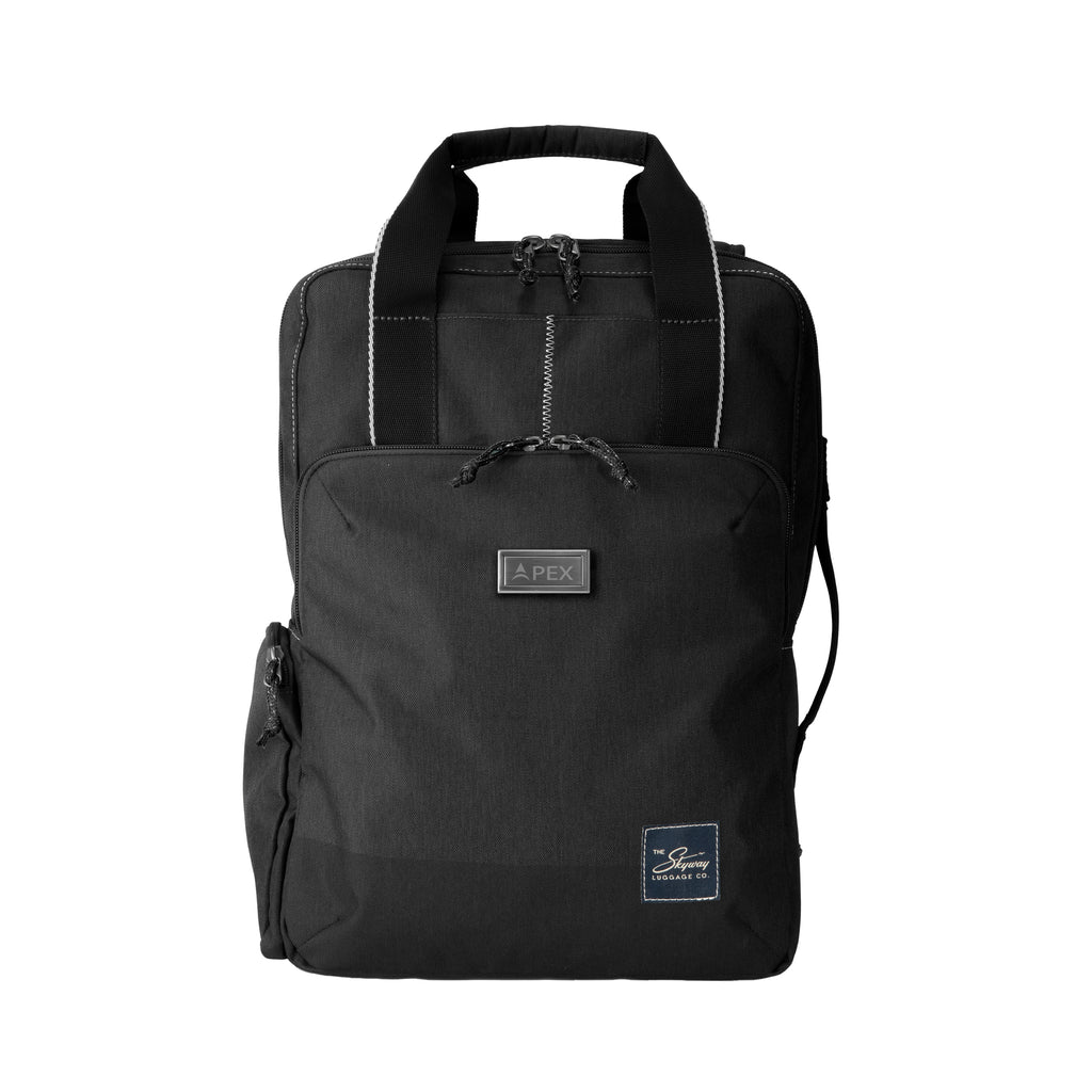 Skyway Backpack, Rainier Deluxe - Crater Black - Laser Engraving