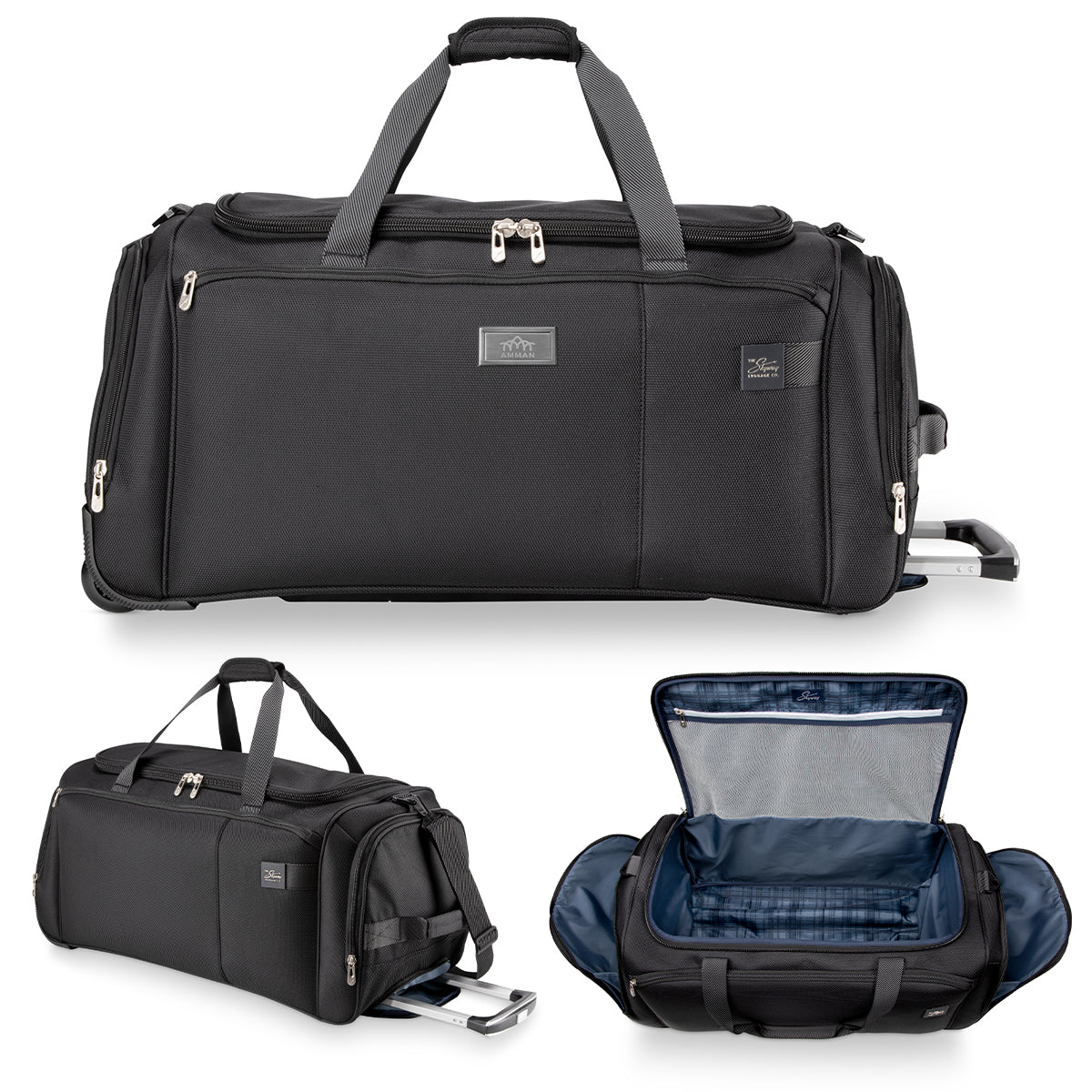 Skyway Rolling Duffel Bag, Sigma 7.0 - Black - Laser Engraving