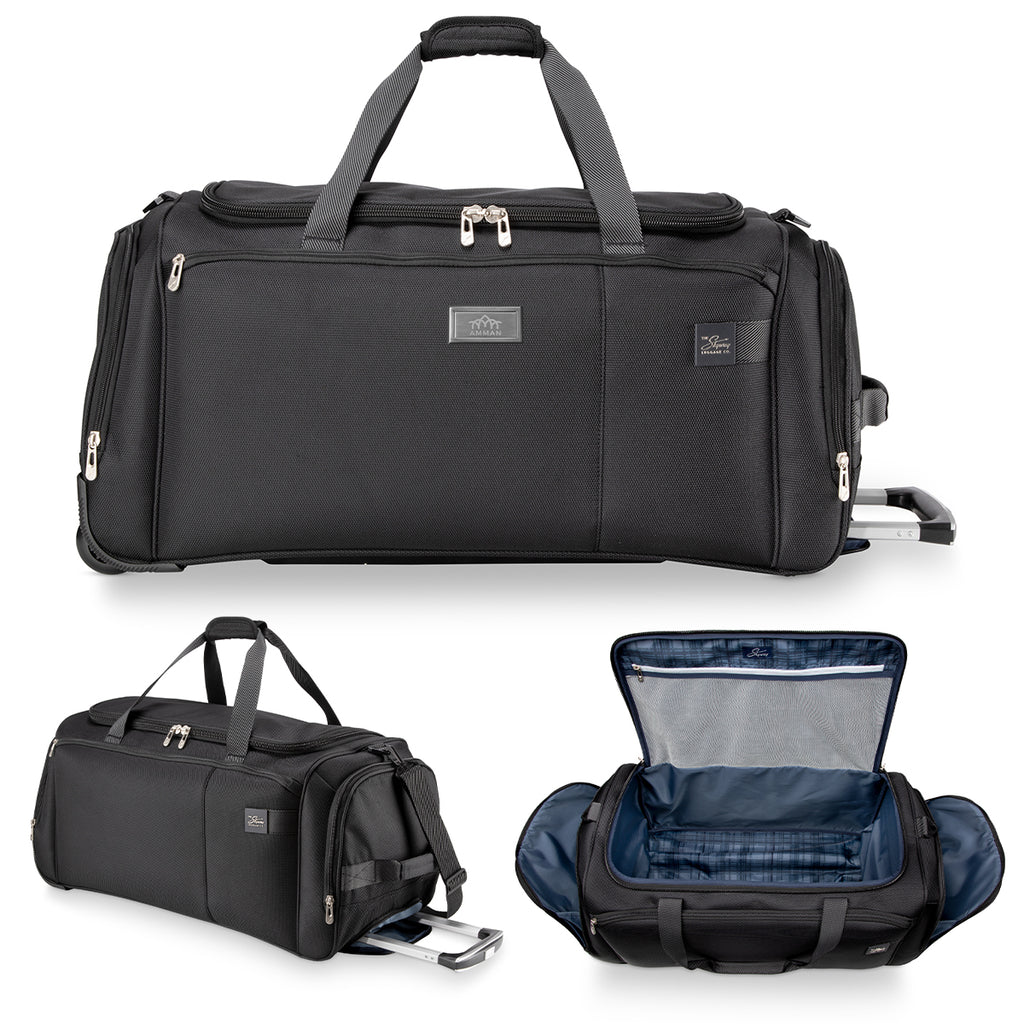 Skyway Rolling Duffel Bag, Sigma 7.0 - Black - Laser Engraving