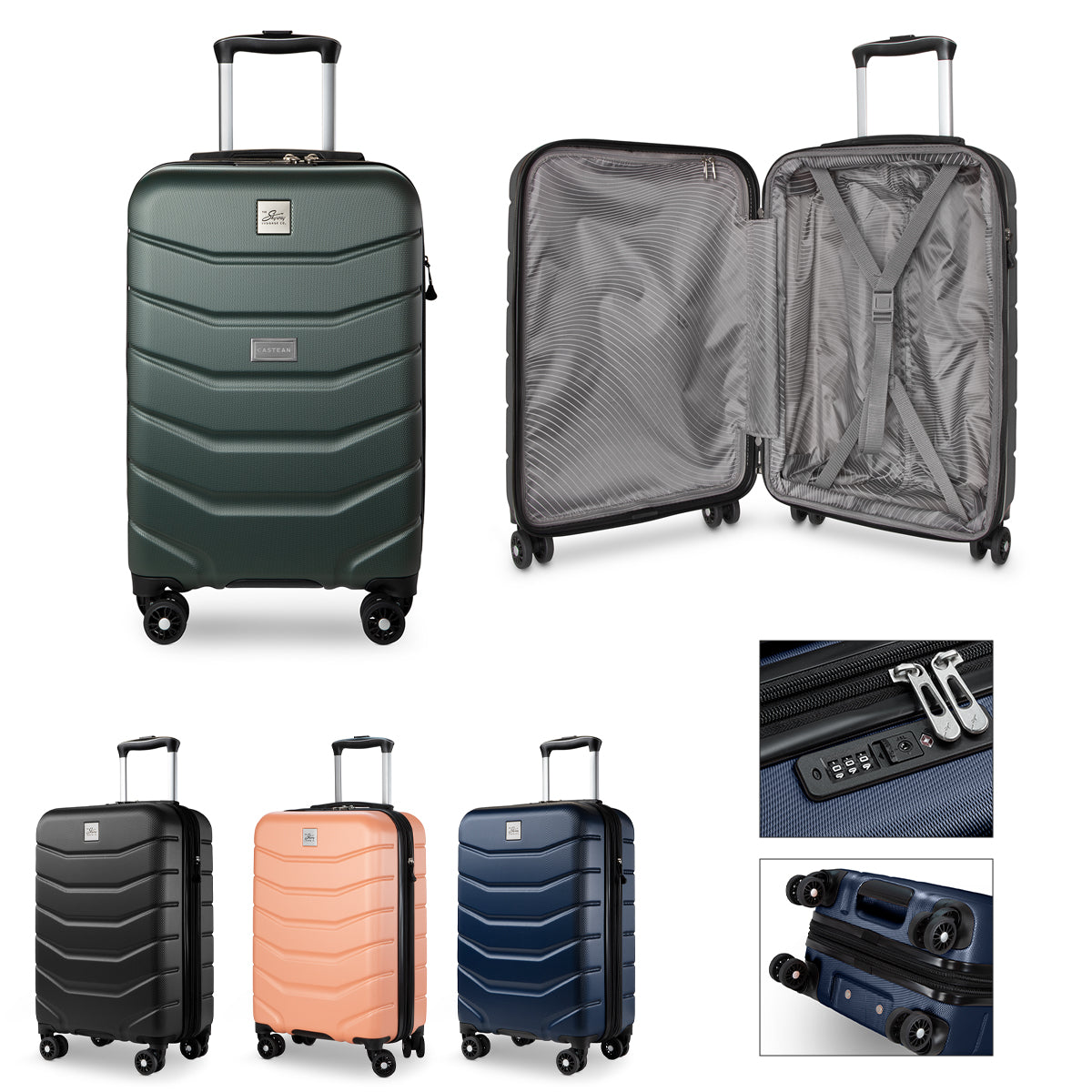 Skyway Silverton Hardside Expandable Carry-On Spinner, 20 Inch - Black