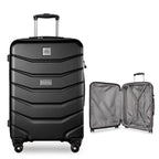 Skyway Silverton Hardside Expandable Spinner, 24 Inch - Black - Laser