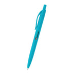 Sleek Write Rubberized Pen in Recycled ABS - Blue - Full Color