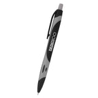 Sleek Write Rubberized Pen, Two-Tone - Gray - Silk Screen