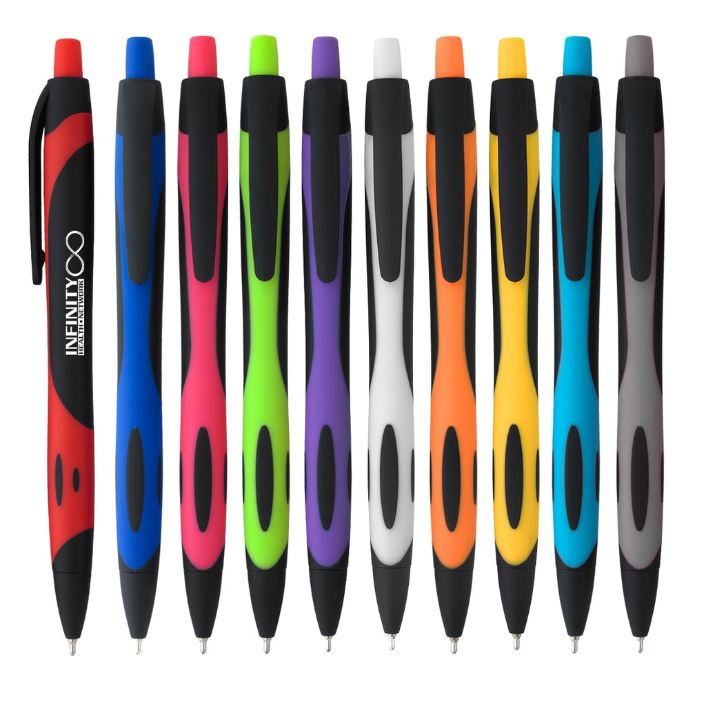 Sleek Write Rubberized Pen, Two-Tone