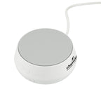 Sleep Sound Machine with 15W Wireless Charger - White - Left Angle
