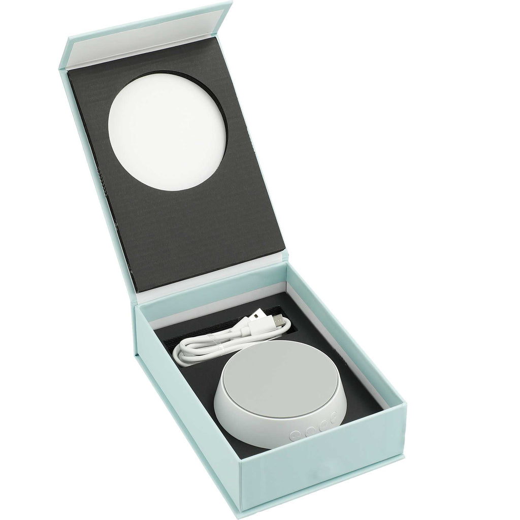 Sleep Sound Machine with 15W Wireless Charger - White - Right Angle 2