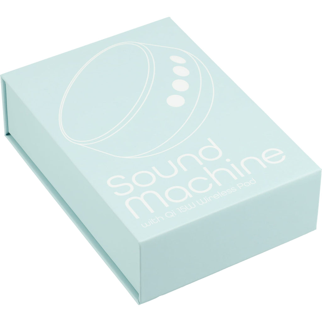 Sleep Sound Machine with 15W Wireless Charger - White - Right Angle